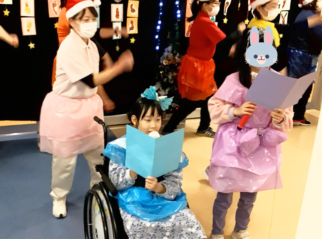 歌の発表の様子