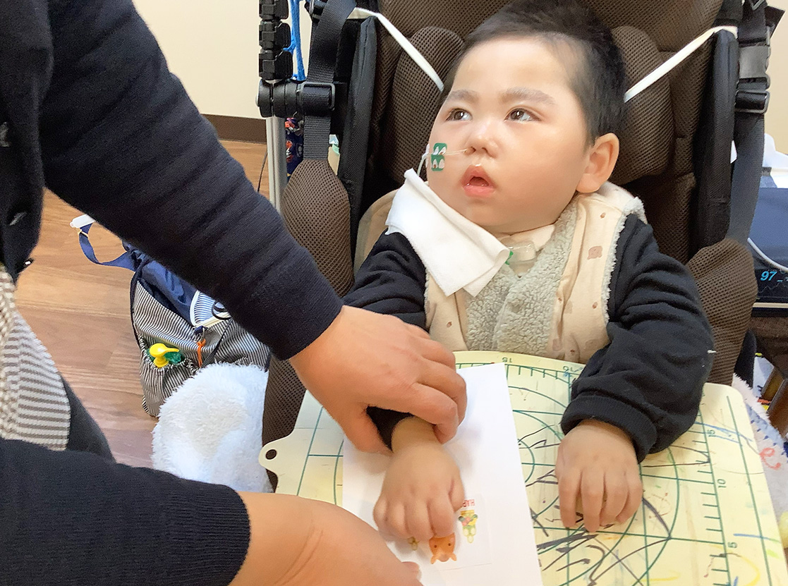 年賀状作りの様子