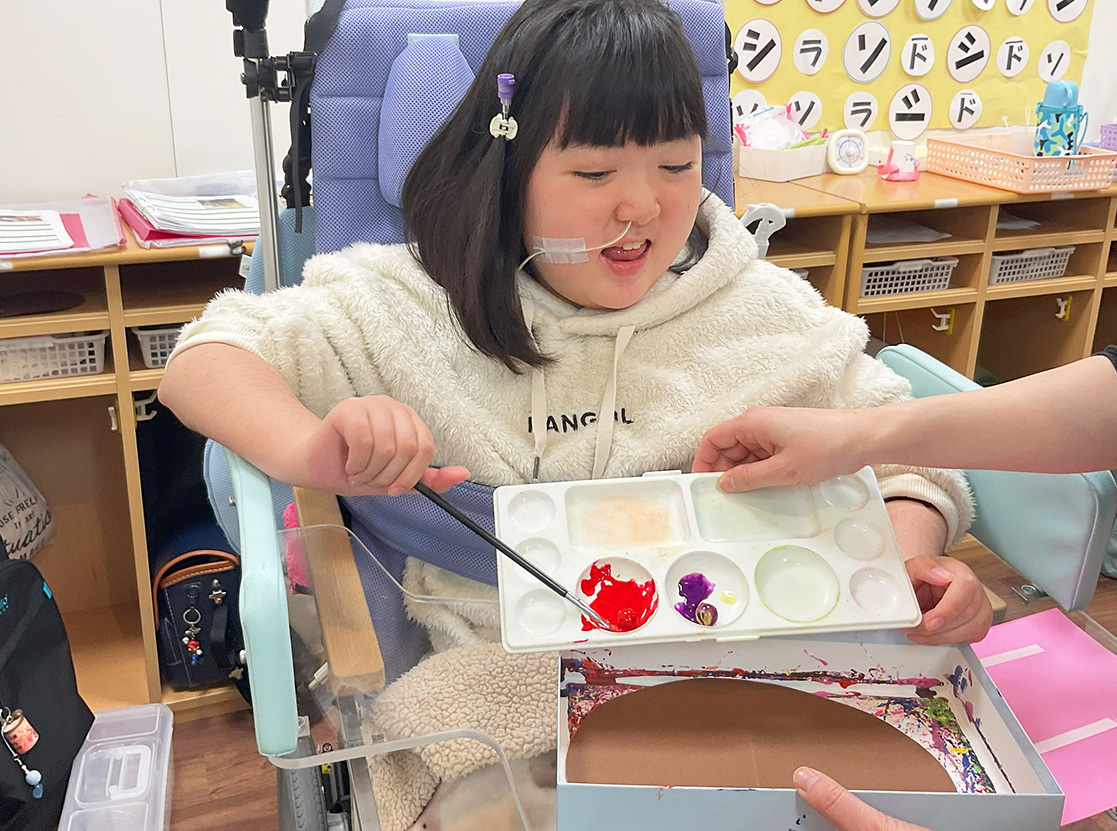 バレンタイン制作の様子